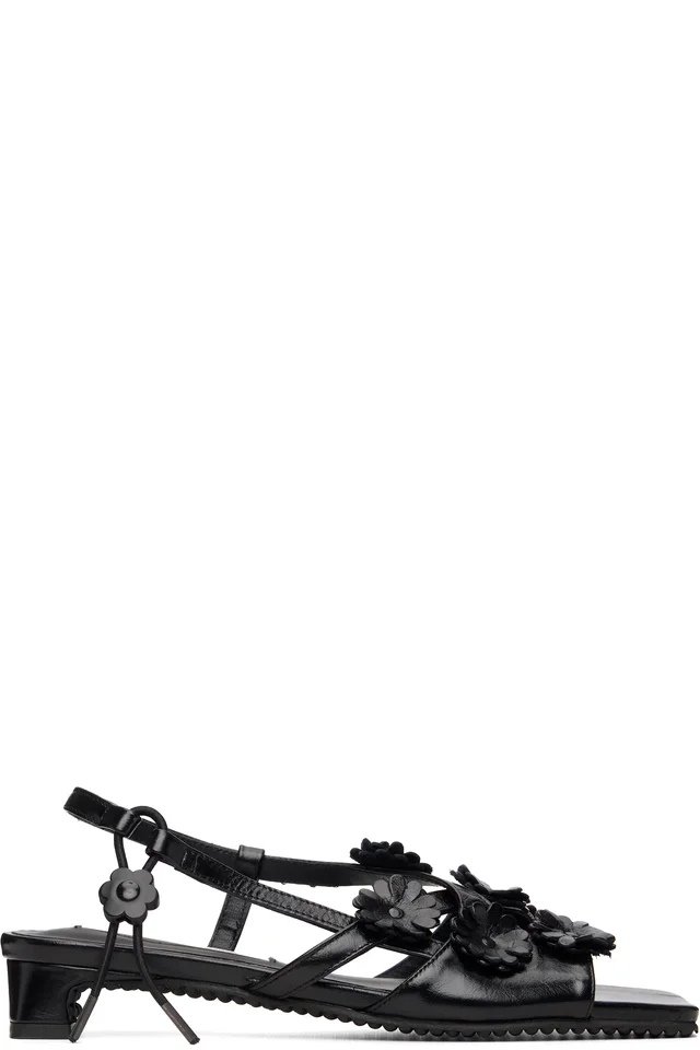 Cecilie Bahnsen Black CBarna Heeled Sandals, image 1 of 1 from SSENSE