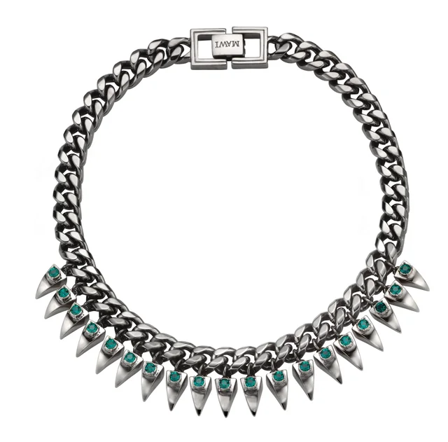 MAWI Fang Spike Necklace, Hematite from Cultstatus, photo 1 of 1