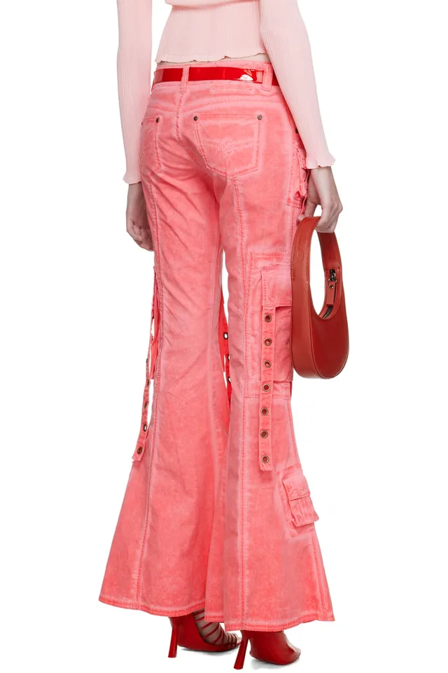 Blumarine SSENSE Exclusive Pink Trousers, photo 3 of 5 from SSENSE