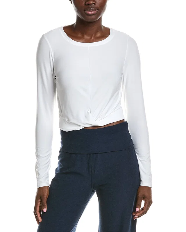 Beyond Yoga Featherweight Center Stage Cropped Shirt, image 1 of 1 from Gilt