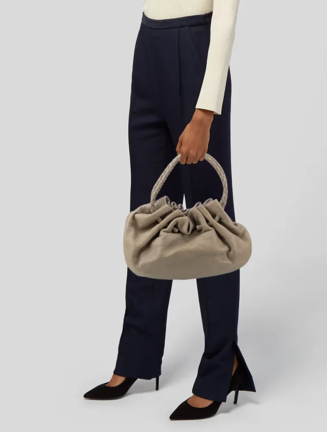 Bottega Veneta Top Handle handbags in Brown Suede from The RealReal, photo 2 of 6