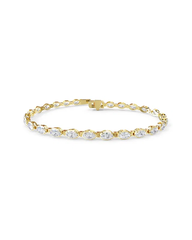 Lab Grown Diamonds 18K Vermeil 4.82 ct. tw. Lab-Grown Diamond Tennis Bracelet, image 1 of 1 from Rue La La