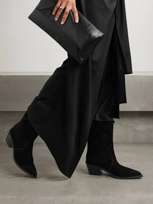 GIANVITO ROSSI Waylon 45 suede ankle boots in Black, photo 2 of 2 from NET-A-PORTER (Canada)