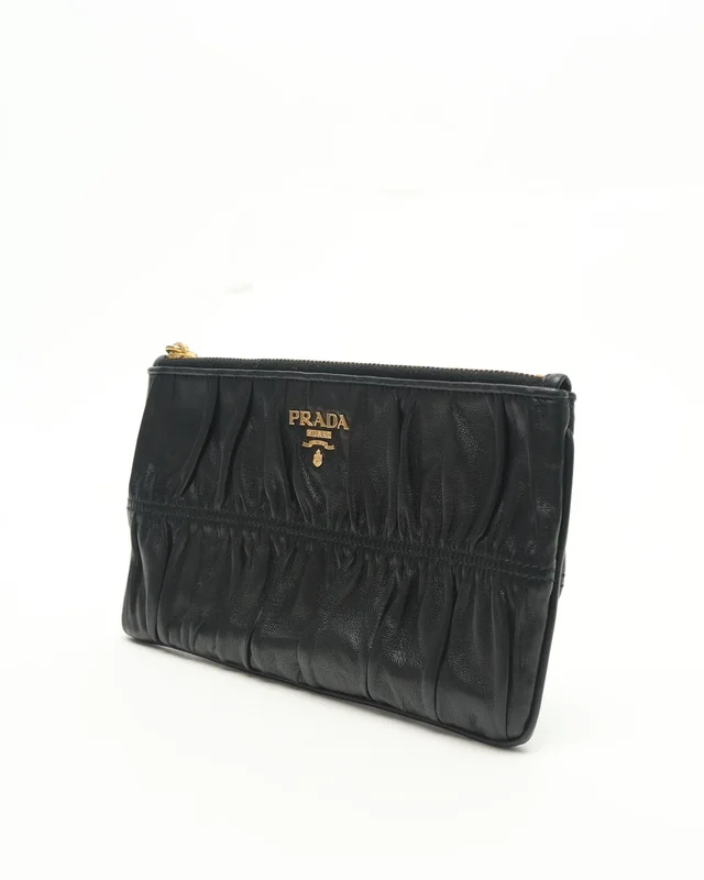 Prada Nappa Gaufre Small Zip Pouch in Nappa leather from A Retro Tale, photo 2 of 7