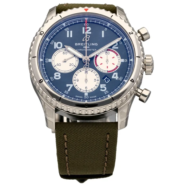 Breitling Aviator 8 AB0119 43mm Stainless Steel Watch from H&T