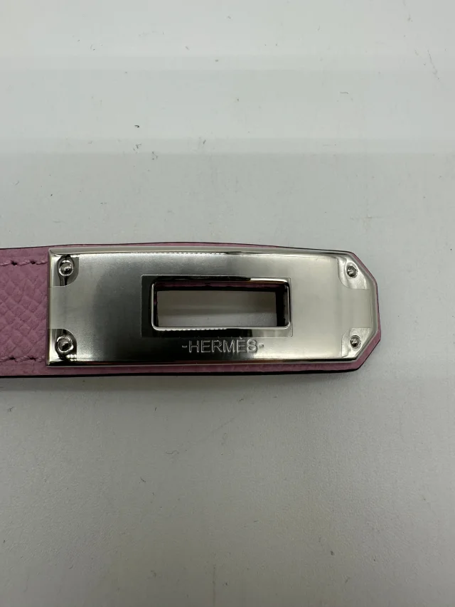 Hermès Kelly 18 Belt Mauve Sylvester Epsom Palladium Hardware in Epsom leather from Luxury Promise, photo 8 of 10