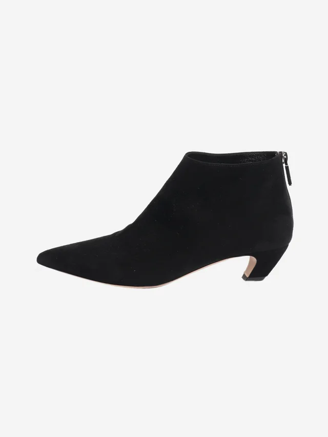 Dior Black suede ankle boots - size EU 38.5 in Black Suede from Sign of the Times