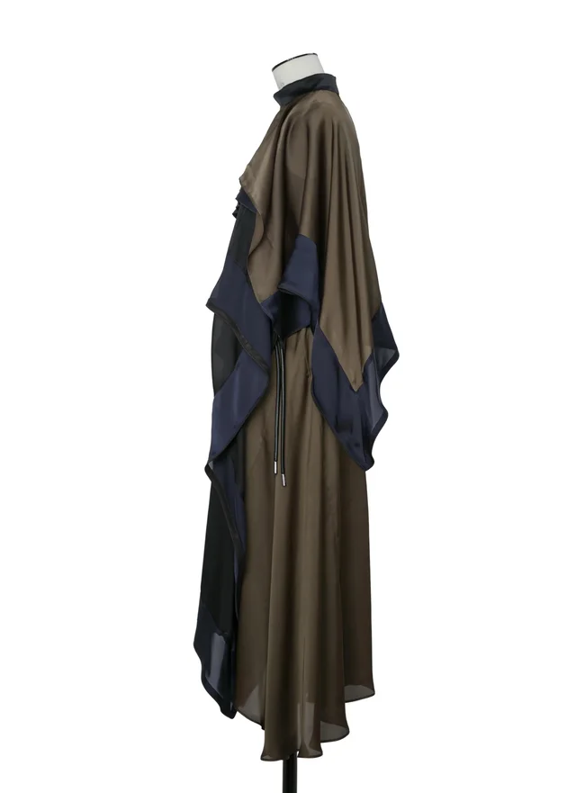Sacai ruffled layered-design asymmetric dress, photo 3 of 6 from SENSER