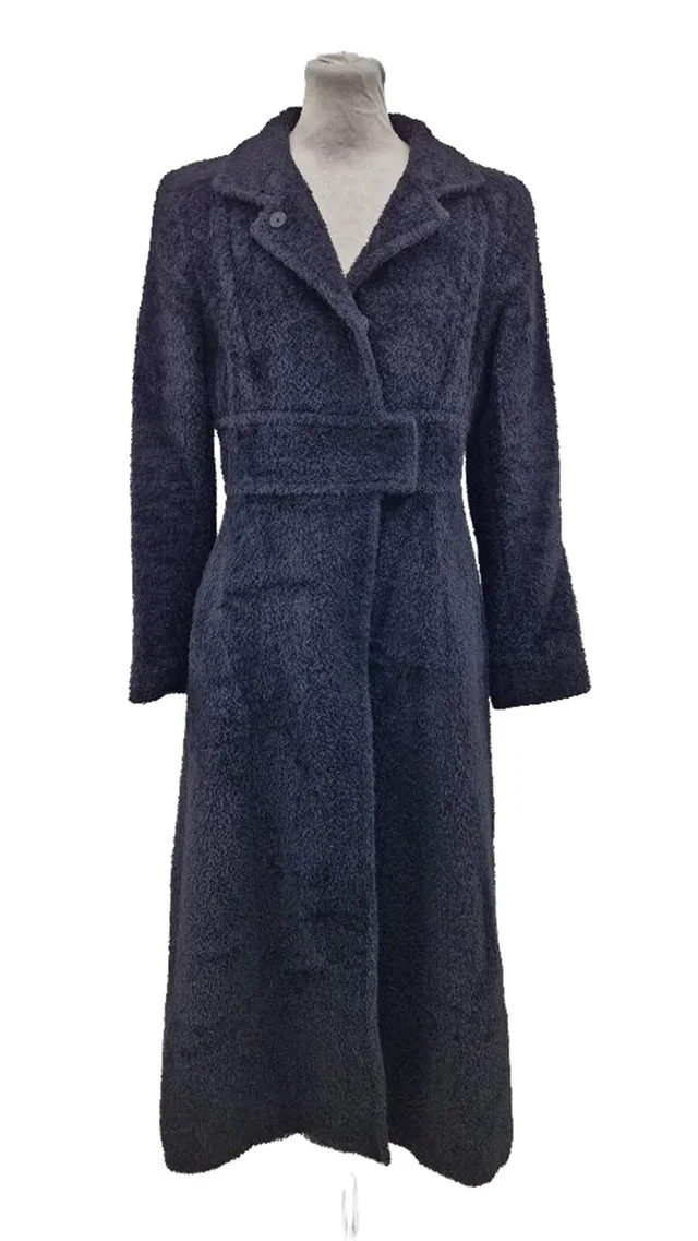 Max Mara Faux Fur Maxi-coat black Size: S in Black from Oxfam Online Shop