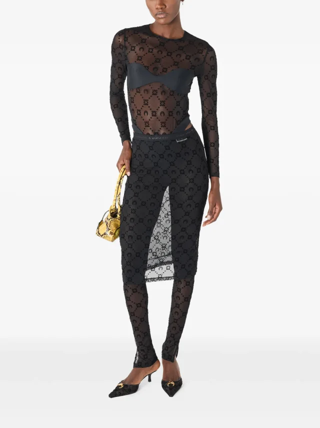 Marine Serre Moongram trousers, photo 2 of 2 from FARFETCH