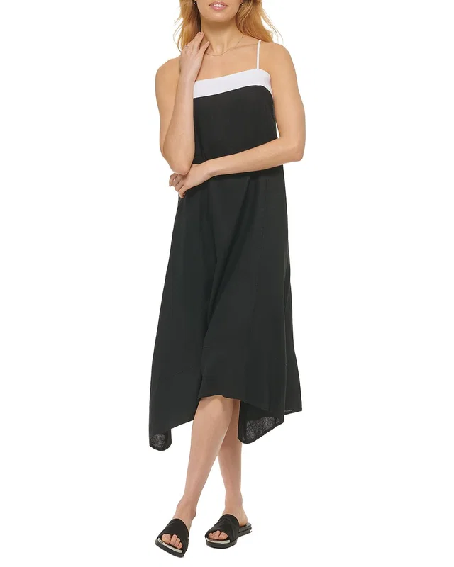DKNY Cami Dress in Black, image 1 of 1 from Rue La La