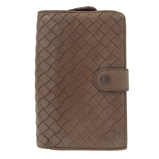 Bottega Veneta Leather Bifold Wallet Brown in Brown Leather from LuxUness