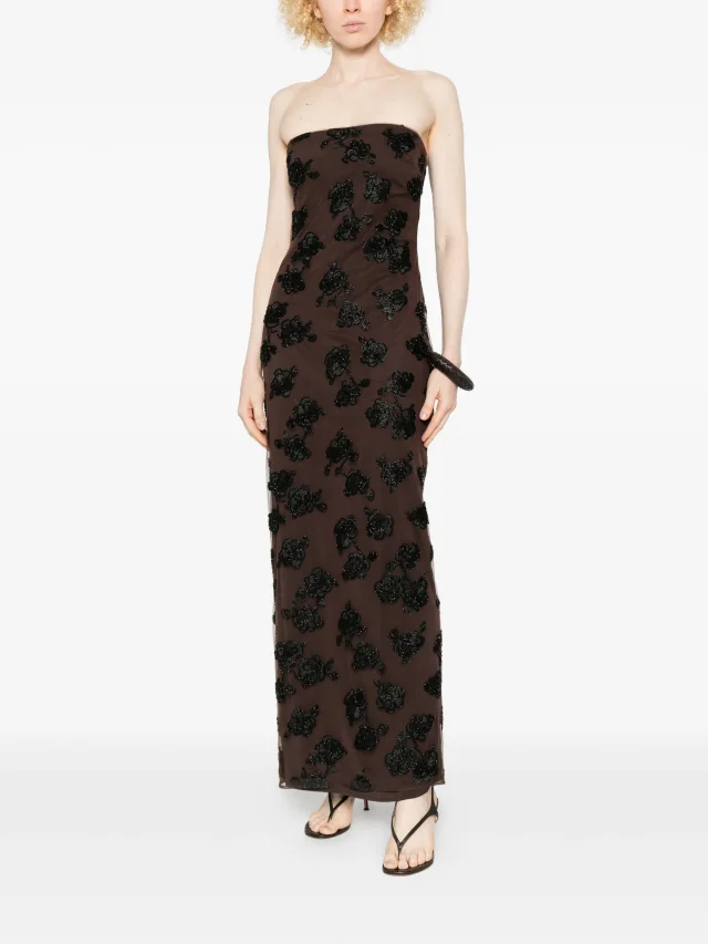 ROTATE BIRGER CHRISTENSEN beaded maxi dress, photo 2 of 2 from FARFETCH