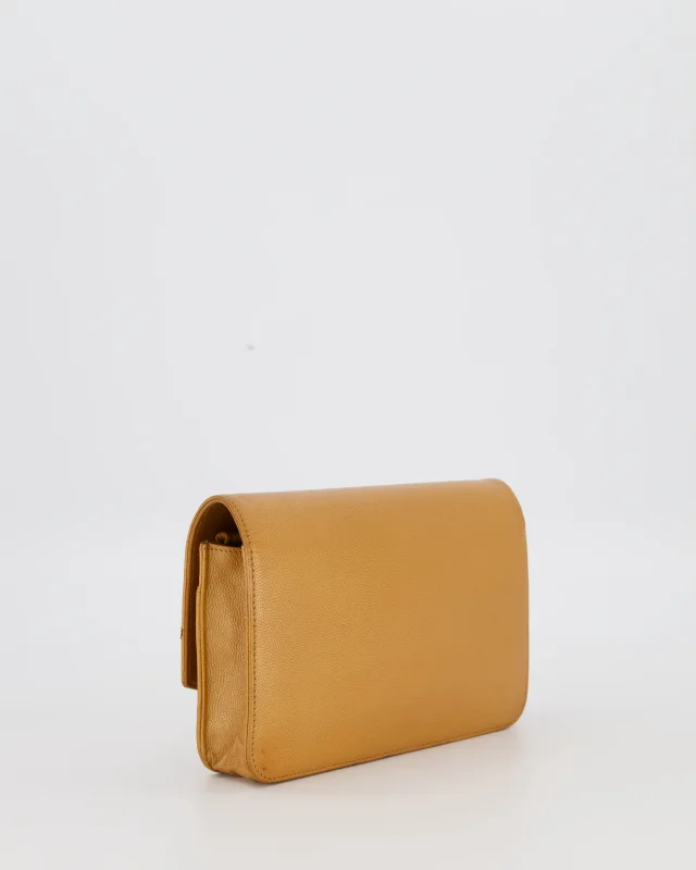 Chanel Gold Wallet on Chain Bag in Gold Caviar leather from Sellier, photo 10 of 22