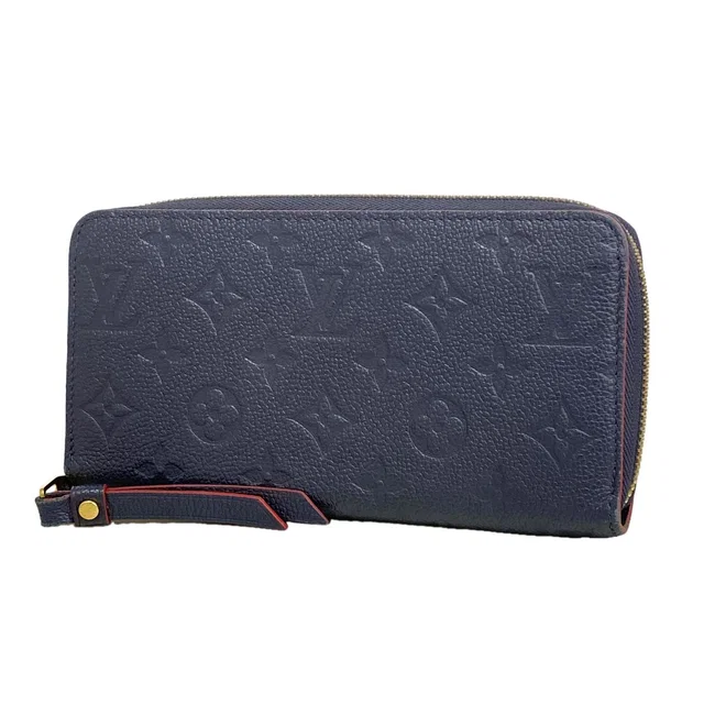 Louis Vuitton Wallet Monogram Empreinte Zippy Marine Rouge in Red from The Reluxe