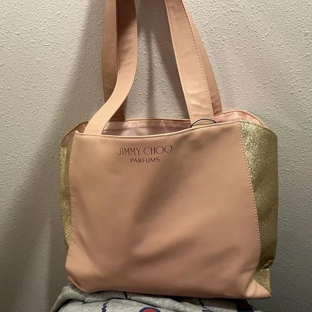 Jimmy Choo Women's Bag - Pink/Tan in neutral|pink|brown from Depop, photo 1 of 1