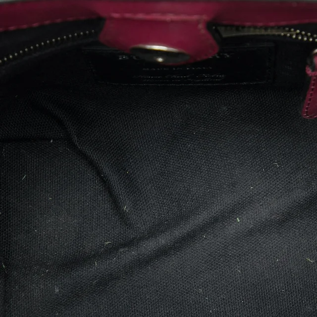 Purple Burberry Baby Studded Leather and House Check Banner Satchel in Purple Leather from Designer Revival, photo 2 of 2