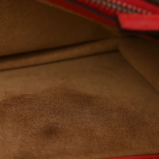 Gucci GG Supreme Monogram Arabesque Dionysus Shoulder Bag Hibiscus Red in Red Suede from FASHIONPHILE, photo 12 of 12