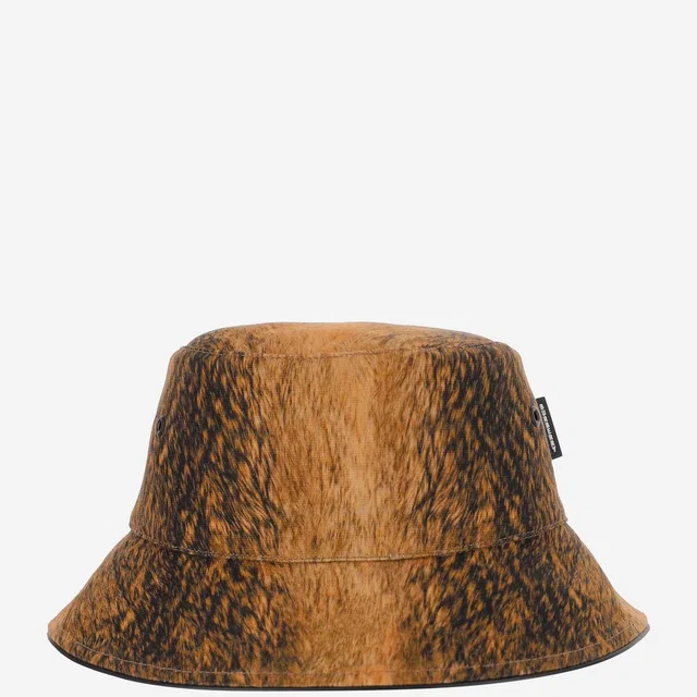 Burberry 8044079 Fur Print Cotton Bucket Hat — Brown in Brown from HEWI