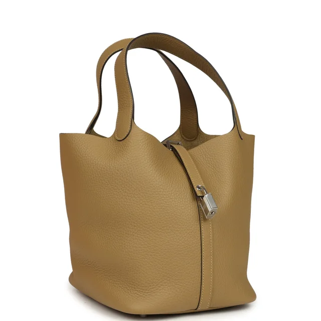 Hermès Picotin Lock 22 Dune Clemence Palladium Hardware in Clemence leather from Madison Avenue Couture, photo 2 of 2