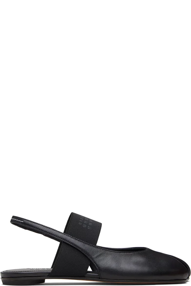 MM6 Maison Margiela Black Anatomic Numeric Slingback Sandals, image 1 of 1 from SSENSE