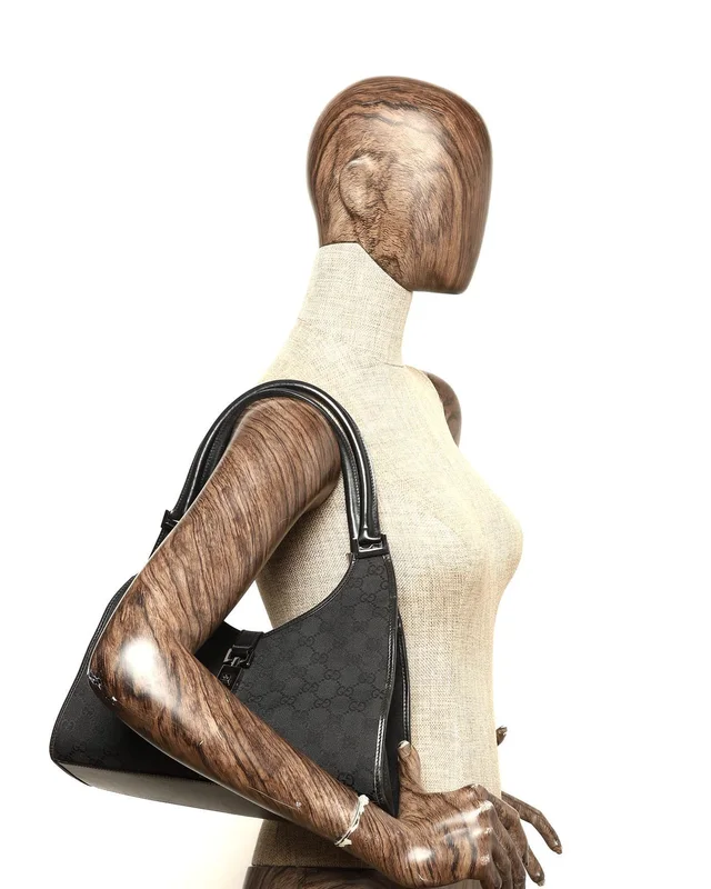 Gucci GG Small Jackie Bardot Bag in Canvas from A Retro Tale, photo 10 of 10