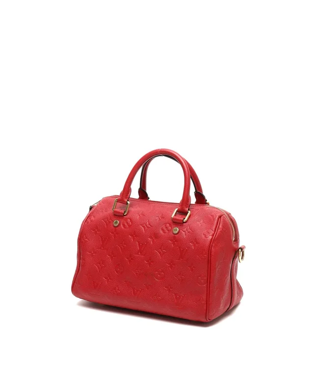 Louis Vuitton Monogram Empreinte Speedy Bandoulière 25 Bag in Leather from A Retro Tale, photo 3 of 8