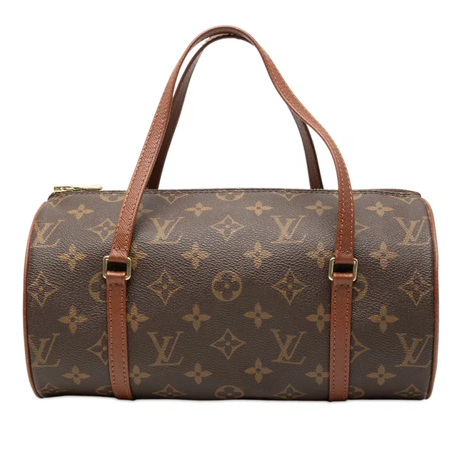 Brown Louis Vuitton Monogram Papillon 26 Handbag in Brown Coated canvas from Designer Revival