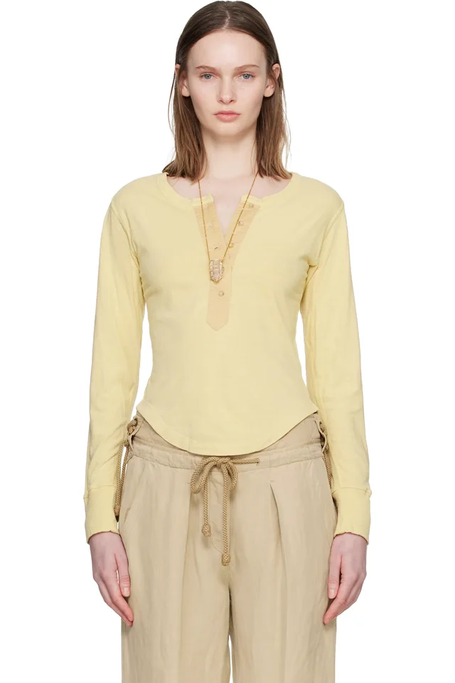 Beige Talicia Henley, image 1 of 1 from SSENSE