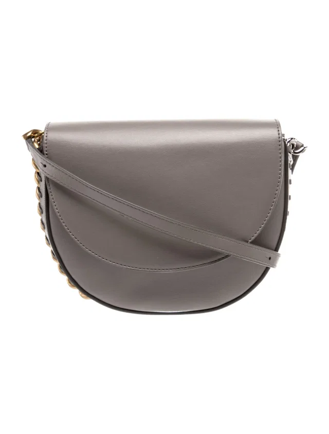 Stella McCartney Leather Shoulder Bag in gray Leather from The RealReal