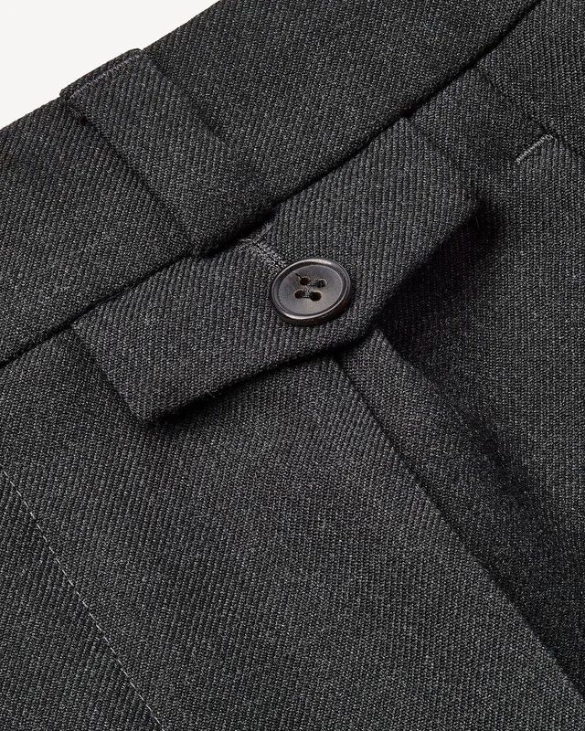 Saint Laurent tapered pants in felted wool gabardine, photo 3 of 4 from SENSER