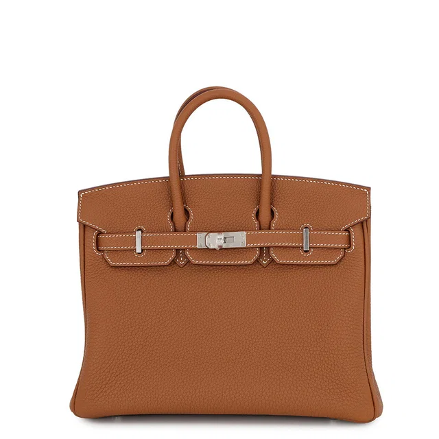Hermès Birkin Gold Togo Leather Size 25 in Gold Togo leather from GALLERY RARE
