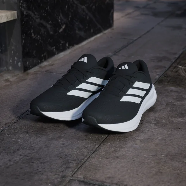 Adidas RUNFALCON 6 WIDE Shoes in Black, photo 6 of 8 from adidas (US)