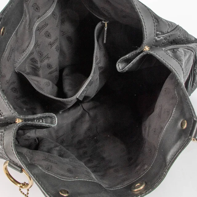 Gucci Black Guccissima Large Sukey Bag in Black Leather from Labellov, photo 6 of 6