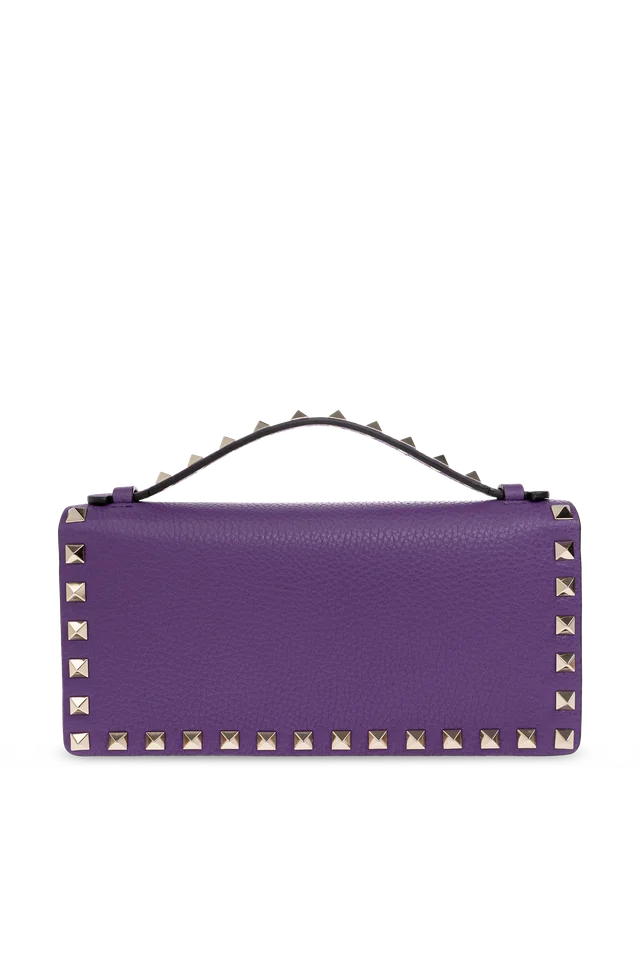 Valentino Garavani Rockstud Foldover Top Chained Wallet, photo 3 of 6 from SENSER