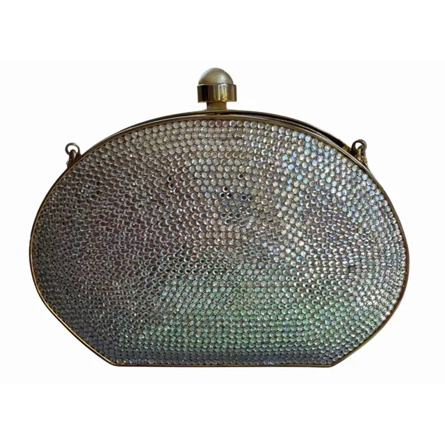 Judith Leiber Vintage Swarovski Crystal Minaudiere Clutch Bag 80'/90's As-Is in silver|red|gray from Poshmark