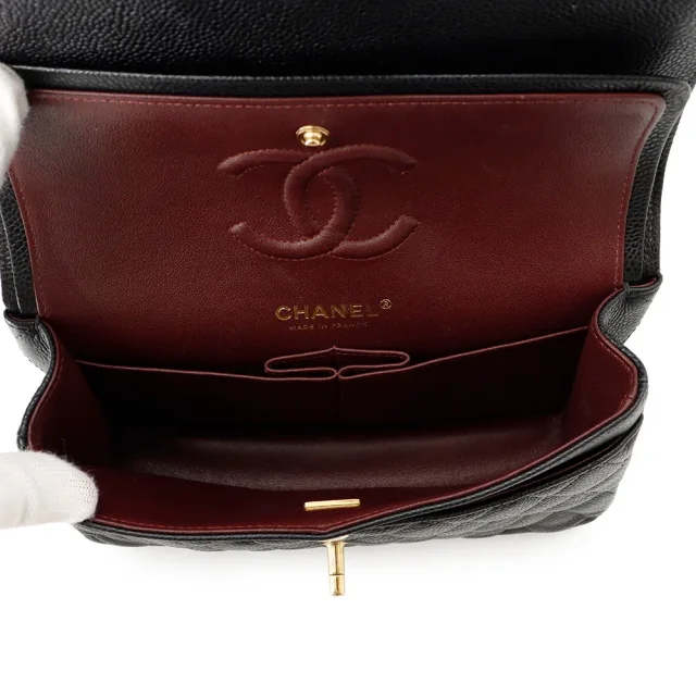 Chanel Matelasse23 Flap Chain Shoulder Bag BlackA01113 Caviar Leather Size 23 in Caviar leather from GALLERY RARE, photo 8 of 18