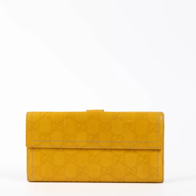 Gucci Guccissima Crest Wallet in Yellow Leather from Labellov, photo 3 of 4