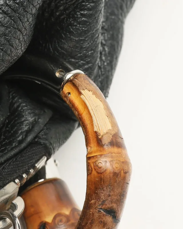 Gucci Jungle Bamboo Hobo Bag in Caviar leather from A Retro Tale, photo 12 of 13
