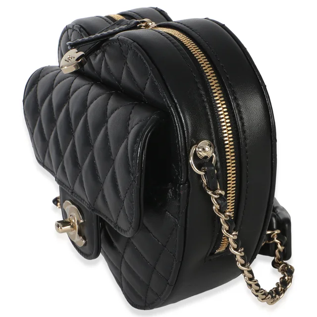 Chanel Black Quilted Lambskin CC In Love Heart Bag in Black Lambskin from myGemma, photo 2 of 2