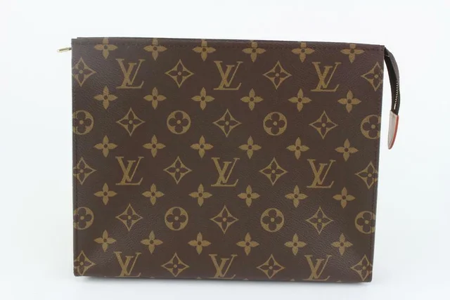 Louis Vuitton Discontinued Monogram Toiletry Pouch 26 Cosmetic Case in Canvas from Bagriculture