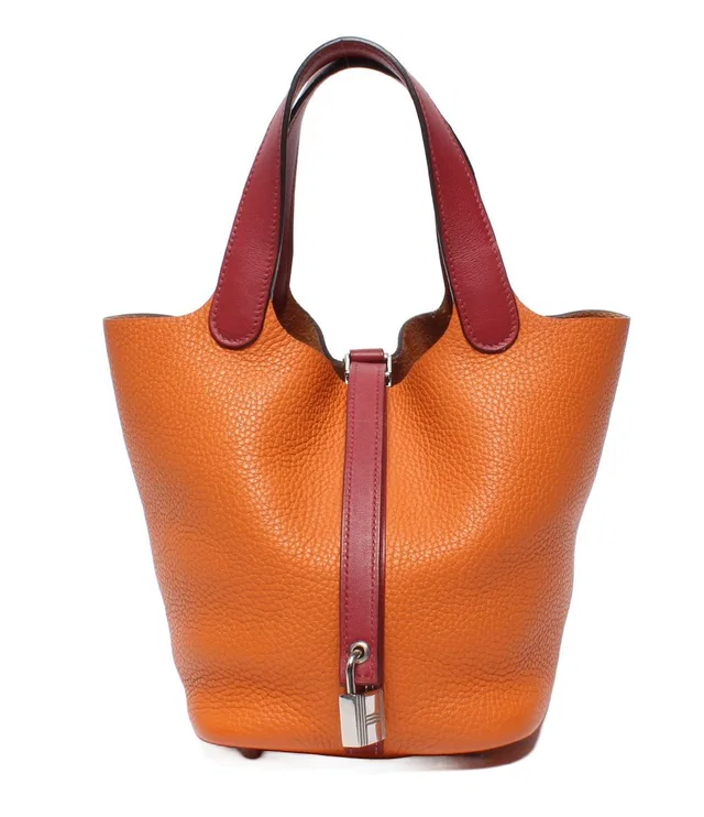 Hermès Handbag Silver Picotin Lock 18 PM Touch in Silver from The Reluxe