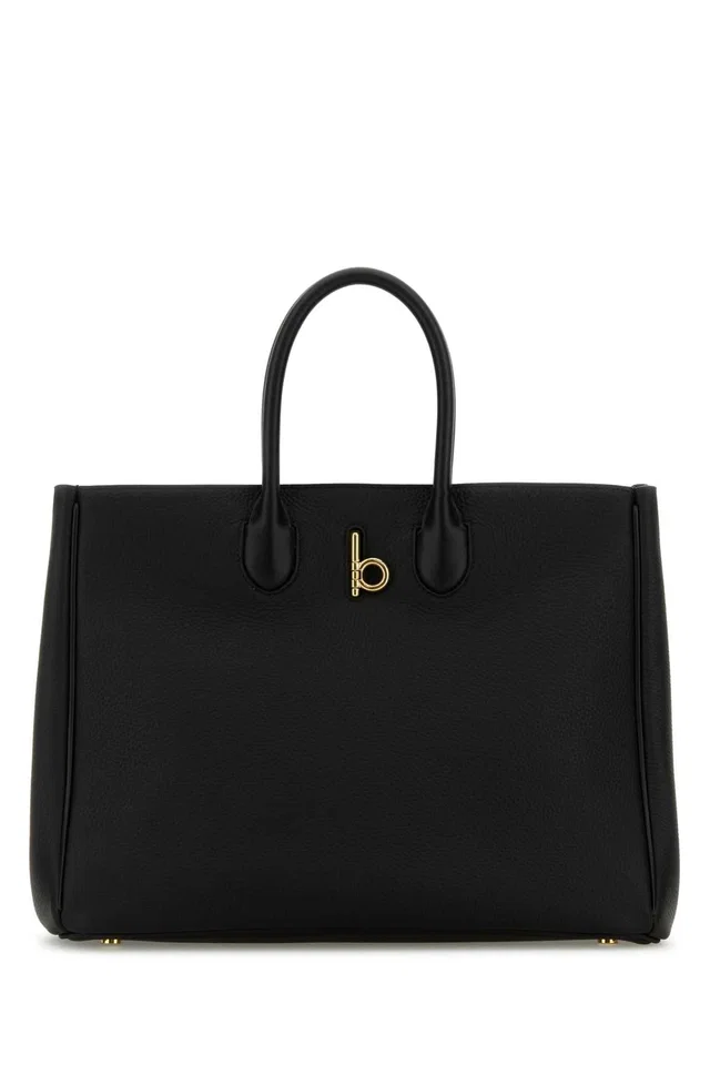 Burberry Calf Leather Tote Bag — Black in Black Calfskin from HEWI