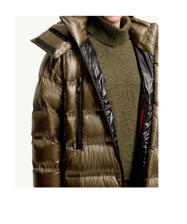 Moncler Rochelairs Hooded Long Down Jacket, photo 6 of 6 from SENSER