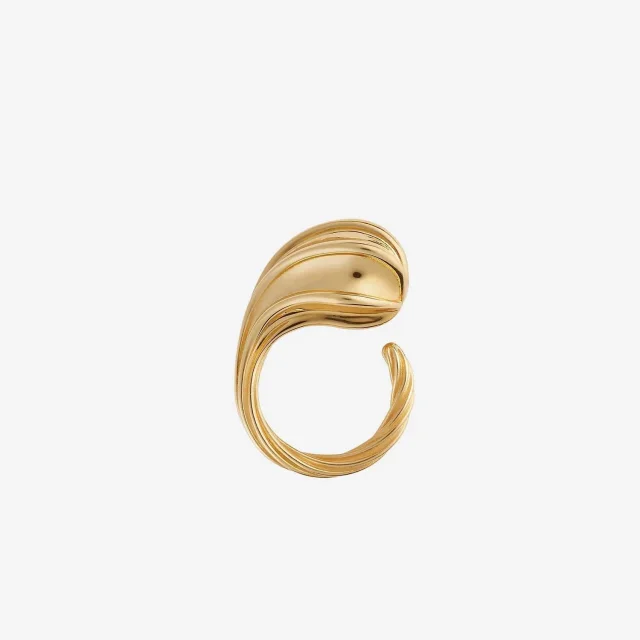 Bottega Veneta Drop Ring — Gold Rings in Gold from HEWI, photo 2 of 3