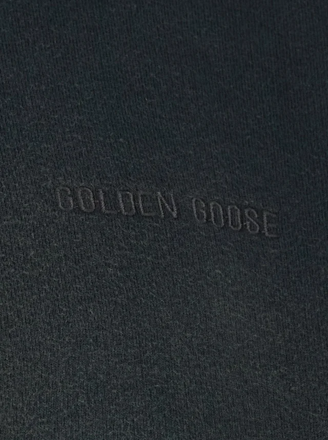 Golden goose Grey Crewneck Sweatshirt with Logo Lettering on the Front and Bleached Effect in Cotton Men in Grey 100% Cotton, photo 5 of 6 from Gaudenzi Boutique