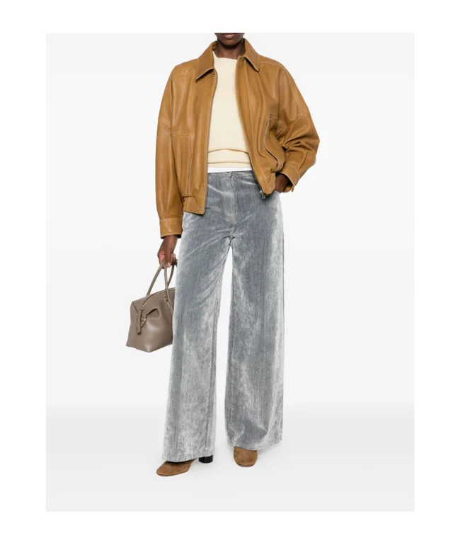 Forte Forte velvet-finish trousers, photo 2 of 5 from SENSER