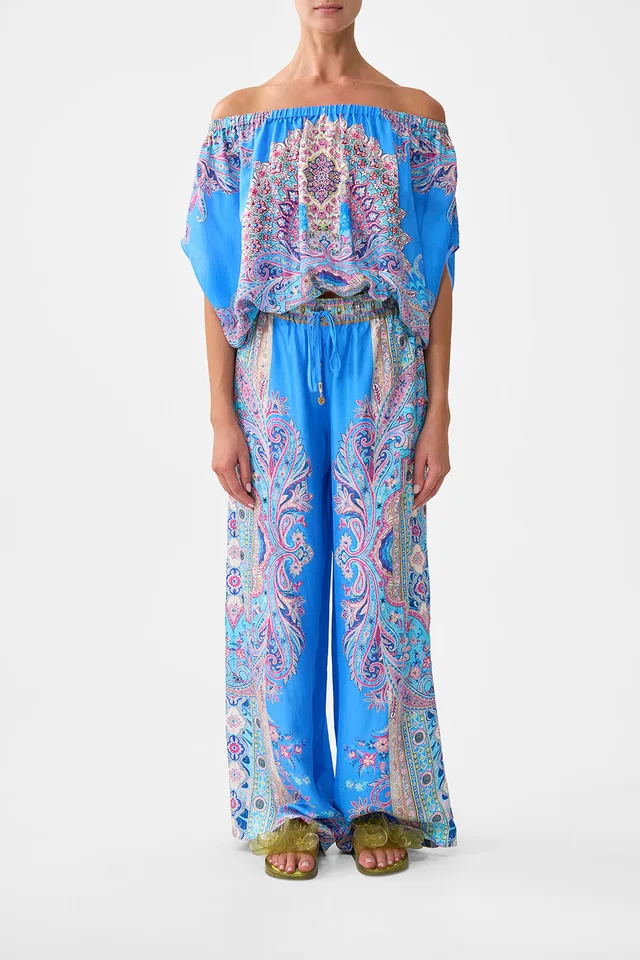 Camilla eBoutique OFF SHOULDER ELASTIC TOP FOOTSTEPS IN FOLKLORE from CAMILLA, photo 1 of 1