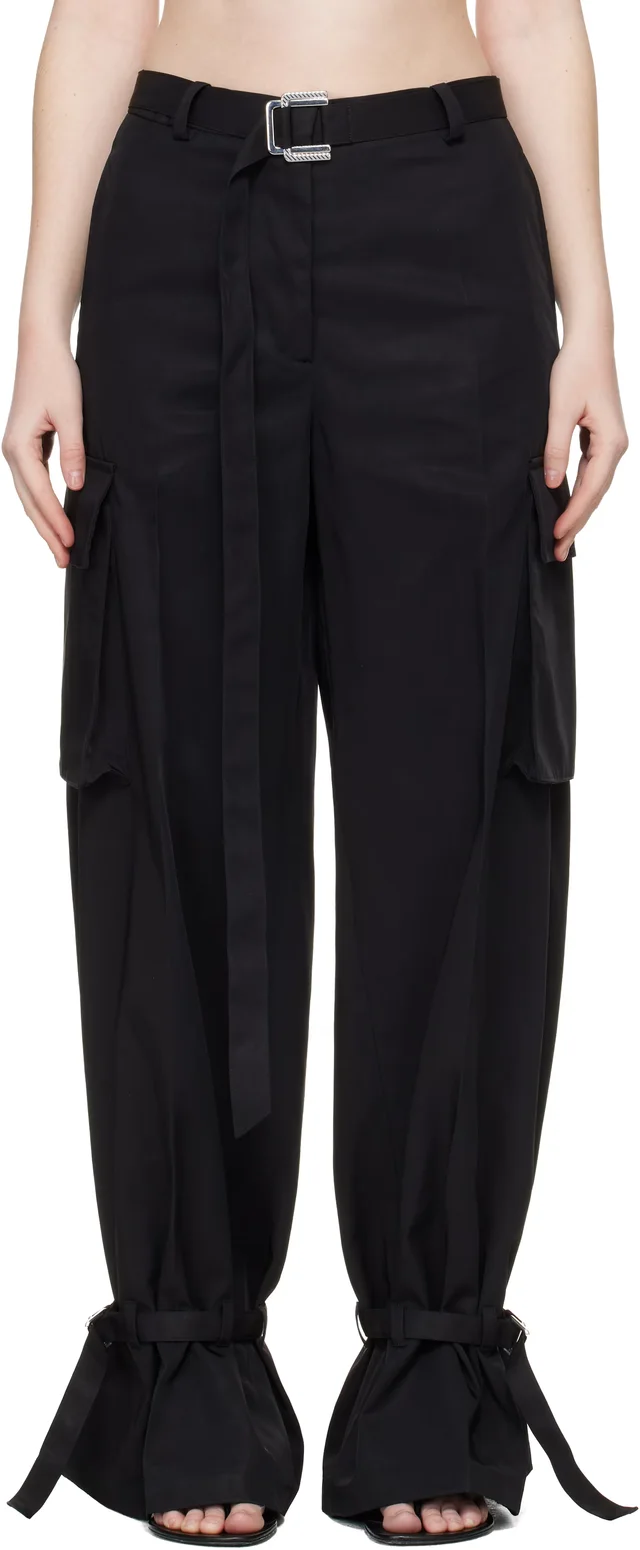 The Attico Black Long Trousers, photo 5 of 5 from SSENSE