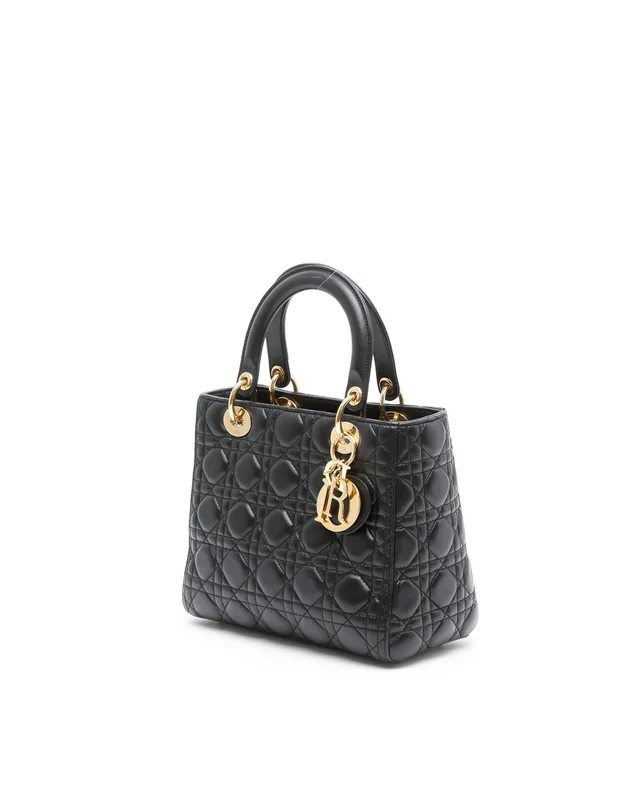 Medium Lady Dior Bag in Leather from A Retro Tale, photo 2 of 9